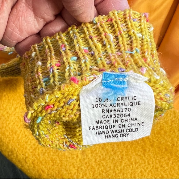 Set of 3 yellow:retro-50’s swing mohair-wool mix coat w/scarf & flip mitts - Picture 14 of 16